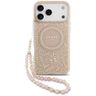 Etui Guess IML Flowers Electro Pearl     Strap MagSafe do iPhone 17 Pro Max różowy na NearMe.pl