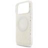 Etui Guess IML Flowers Electro Pearl     Strap MagSafe do iPhone 17 Pro Max biały na NearMe.pl