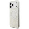 Etui Guess IML Flowers Electro Pearl     Strap MagSafe do iPhone 17 Pro Max biały na NearMe.pl