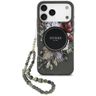 Etui Guess IML Flowers Pearl Strap       MagSafe do iPhone 17 Pro Max czarny na NearMe.pl