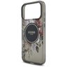 Etui Guess IML Flowers Pearl Strap       MagSafe do iPhone 17 Pro Max czarny na NearMe.pl