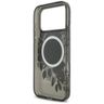 Etui Guess IML Flowers Pearl Strap       MagSafe do iPhone 17 Pro Max czarny na NearMe.pl