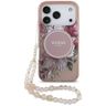 Etui Guess IML Flowers Pearl Strap       MagSafe do iPhone 17 Pro różowy na NearMe.pl