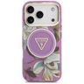 Etui Guess IML Glitter Flowers Triangle  MagSafe do iPhone 17 Pro Max fioletowy na NearMe.pl