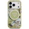 Etui Guess IML Glitter Flowers Triangle  MagSafe do iPhone 17 Pro Max zielony na NearMe.pl