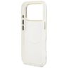 Etui Guess IML Glitter Flowers Triangle  MagSafe do iPhone 17 Pro biały na NearMe.pl