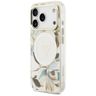 Etui Guess IML Glitter Flowers Triangle  MagSafe do iPhone 17 Pro Max biały na NearMe.pl