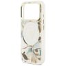 Etui Guess IML Glitter Flowers Triangle  MagSafe do iPhone 17 Pro Max biały na NearMe.pl