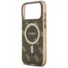 Etui Guess IML 4G Background MagSafe do  iPhone 17 Pro brązowy na NearMe.pl