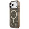 Etui Guess IML 4G Background MagSafe do  iPhone 17 Pro Max brązowy na NearMe.pl