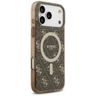 Etui Guess IML 4G Background MagSafe do  iPhone 17 Pro Max brązowy na NearMe.pl