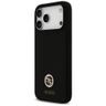 Etui Guess Silicone Logo Strass 4G       MagSafe do iPhone 17 Pro Max czarny na NearMe.pl
