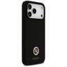 Etui Guess Silicone Logo Strass 4G       MagSafe do iPhone 17 Pro Max czarny na NearMe.pl