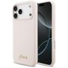 Etui Guess Silicone Script Metal Logo    MagSafe do iPhone 17 Pro Max różowy na NearMe.pl