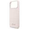 Etui Guess Silicone Script Metal Logo    MagSafe do iPhone 17 Pro Max różowy na NearMe.pl