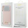 Etui Guess Silicone Script Metal Logo    MagSafe do iPhone 17 Pro Max różowy na NearMe.pl