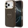 Etui Guess Peony Hot Stamp MagSafe do    iPhone 17 Pro brązowy na NearMe.pl