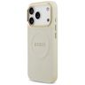 Etui Guess Peony Hot Stamp MagSafe do    iPhone 17 Pro beżowy na NearMe.pl