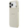 Etui Guess Peony Hot Stamp MagSafe do iPhone 17 Pro Max beżowy na NearMe.pl