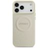 Etui Guess Peony Hot Stamp MagSafe do iPhone 17 Pro Max beżowy na NearMe.pl