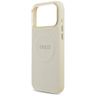 Etui Guess Peony Hot Stamp MagSafe do iPhone 17 Pro Max beżowy na NearMe.pl