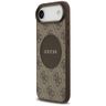 Etui Guess 4G Circle Classic Logo        MagSafe do iPhone Air brązowy na NearMe.pl