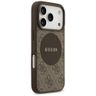 Etui Guess 4G Circle Classic Logo        MagSafe do iPhone 17 Pro brązowy na NearMe.pl