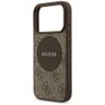 Etui Guess 4G Circle Classic Logo        MagSafe do iPhone 17 Pro brązowy na NearMe.pl