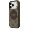 Etui Guess 4G Circle Classic Logo        MagSafe do iPhone 17 Pro brązowy na NearMe.pl