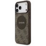 Etui Guess 4G Circle Classic Logo        MagSafe do iPhone 17 Pro Max brązowy na NearMe.pl