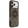Etui Guess 4G Circle Classic Logo        MagSafe do iPhone 17 Pro Max brązowy na NearMe.pl