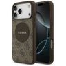 Etui Guess 4G Circle Classic Logo        MagSafe do iPhone 17 Pro Max brązowy na NearMe.pl