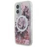 Guess GUHMP16SLFMWTP iPhone 16 6.1" różowy/pink hardcase Liquid Glitter Flower MagSafe na NearMe.pl