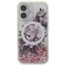Guess GUHMP16SLFMWTP iPhone 16 6.1" różowy/pink hardcase Liquid Glitter Flower MagSafe na NearMe.pl