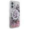 Guess GUHMP16SLFMWTP iPhone 16 6.1" różowy/pink hardcase Liquid Glitter Flower MagSafe na NearMe.pl