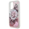Guess GUHMP16SLFMWTP iPhone 16 6.1" różowy/pink hardcase Liquid Glitter Flower MagSafe na NearMe.pl