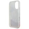 Guess GUHMP16SLFMWTP iPhone 16 6.1" różowy/pink hardcase Liquid Glitter Flower MagSafe na NearMe.pl