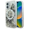 Guess GUHMP16SLFMWTE iPhone 16 6.1" beżowy/beige hardcase Liquid Glitter Flower MagSafe na NearMe.pl