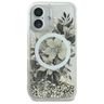 Guess GUHMP16SLFMWTE iPhone 16 6.1" beżowy/beige hardcase Liquid Glitter Flower MagSafe na NearMe.pl