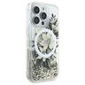 Guess GUHMP16XLFMWTE iPhone 16 Pro Max 6.9" beżowy/beige hardcase Liquid Glitter Flower MagSafe na NearMe.pl