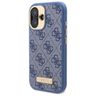 Guess GUHMP16SU4GPRB iPhone 16 6.1" niebieski/blue hardcase 4G Logo Plate MagSafe na NearMe.pl