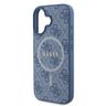 Guess GUHMP16MG4GFRB iPhone 16 Plus 6.7" niebieski/blue hardcase 4G Ring Classic Logo MagSafe na NearMe.pl