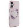 Guess GUHMP16SHFWFCP iPhone 16 6.1" różowy/pink hardcase IML Flowers Wreath MagSafe na NearMe.pl