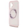Guess GUHMP16SHFWFCP iPhone 16 6.1" różowy/pink hardcase IML Flowers Wreath MagSafe na NearMe.pl