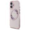 Guess GUHMP16SHFWFCP iPhone 16 6.1" różowy/pink hardcase IML Flowers Wreath MagSafe na NearMe.pl