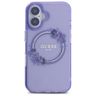 Guess GUHMP16SHFWFCU iPhone 16 6.1"      fioletowy/purple hardcase IML Flowers Wreath MagSafe na NearMe.pl