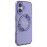 Guess GUHMP16SHFWFCU iPhone 16 6.1"      fioletowy/purple hardcase IML Flowers Wreath MagSafe na NearMe.pl