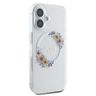 Guess GUHMP16MHFWFCT iPhone 16 Plus 6.7" przeźroczysty/transparent hardcase IML Flowers Wreath MagSafe na NearMe.pl