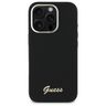 Guess GUHCP16XSMBSLK iPhone 16 Pro Max 6.9" czarny/black hardcase Silicone Script Metal Logo & Frame na NearMe.pl