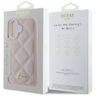 Guess GUHCP16SPSQSQSP iPhone 16 6.1" różówy/pink hardcase Quiled Metal Logo na NearMe.pl